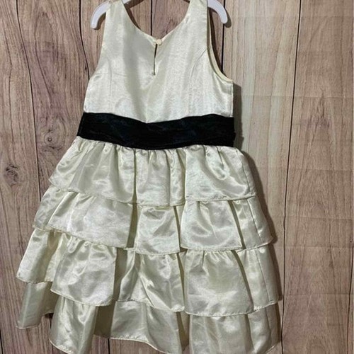 Chaps Girls Champagne Color Sleeveless Formal Dress Sz 6 - Picture 7 of 7