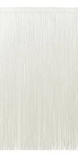 DÉCOPRO Chainette Fringe Trim, Color# A1 - Pure White [Sold By The Yard]