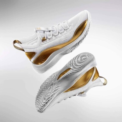 NEW Under Armour Stephen Curry 8 TB Gold Sz 8.5 Basketball