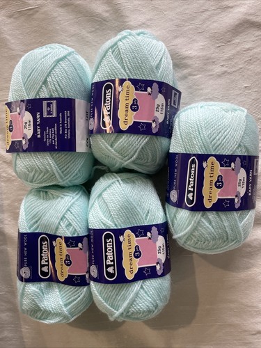 Vintage Patons dreamtime Baby Yarn - 3 Ply 25gm X 5 Balls - Soooo Soft