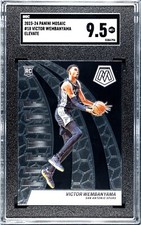 Victor Wembanyama 2023-24 Panini Mosaic Elevate Rookie Card #18- SGC Graded 9.5