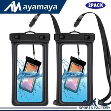 2X Waterproof Floating Cell Phone Pouch Dry Bag Case Cover F Iphone14 13 Pro Max