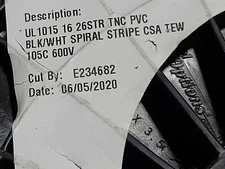 Southwire/Copperfield #16awg TnCu Boat Cable Hook-Up Wire 1015 Black/White/100ft