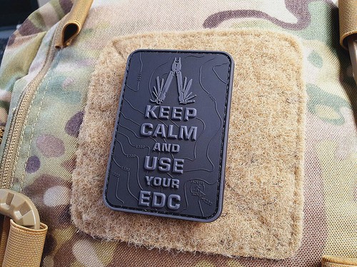 JTG Keep Calm and use your EDC Patch, blackops, JTG 3D Rubber Patch - Bild 3 von 3