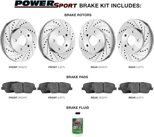 Brakelabs Power Sport Front Rear Brake and Rotors KIT BMW 89-95 - Picture 5 of 5