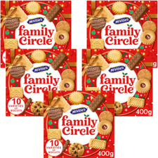 Image of McVitie's Family Circle Biscuit Assortment 400g - 5 Pack.