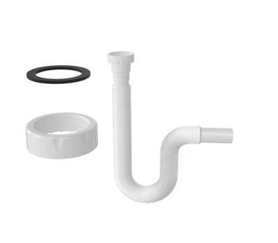 BELVIT Geruchsverschluss Spüle Küche Waschtisch Siphon flexibel Sifon 1 1/4" 32ø