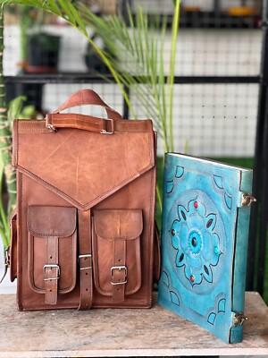 backpacks with leather accents The Daily Backpack Black/Brown Timeless look that fits any outfit or occasion Smart Organization Genuine Western Cowhide Leather Backpack