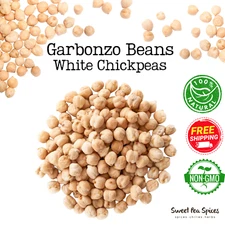 Organic Garbanzo Beans - Chickpeas - Bulk - Dry Beans - Protein Rich -Non Gmo