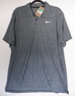 Nike Men's Dri Fit Adv Gray Golf Polo Shirt $105 Fd5731-065 - Xl