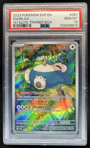 2023-25 Pokemon SV Black Star Promos - SVP EN Snorlax #051 PSA 10 GEM MINT