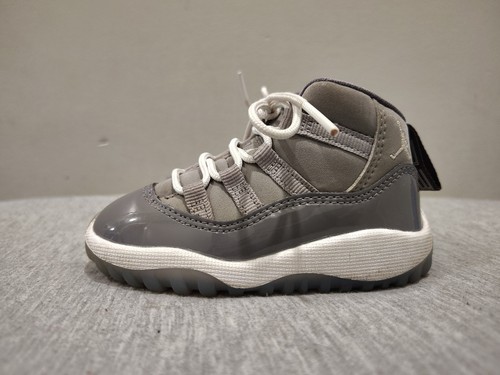 Nike Air Jordan 11 Retro Gray Toddler Athletic Sneakers 378040-005 - Sz 5c - Picture 4 of 21