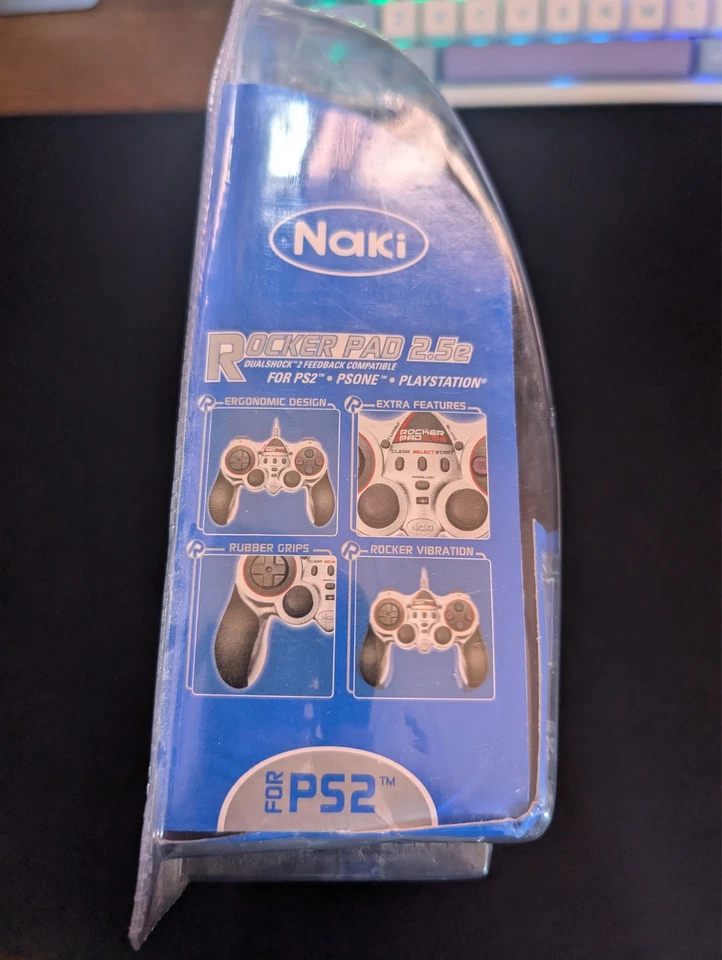 Naki Rocker Pad 2.5e Controller PS2 PS1 PSOne DualShock Compatible New Sealed - Image 4 of 4
