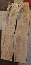 MAXIMA By Wilsons Size 2 Tan 100 Leather Women's Pants New Unfinished Hem 