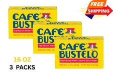 3 pack Cafe Bustelo Ground Espresso Coffee 16oz Brick