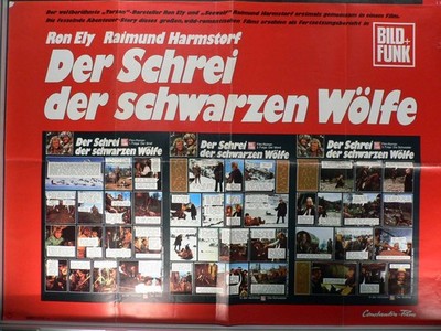 Der Schrei der schwarzen Wölfe - Ron Ely - Filmposter A1 84x60cm gefaltet (1)