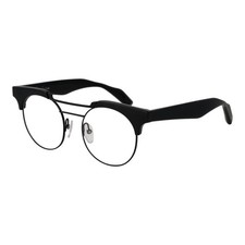 Yohji Yamamoto YO-1035659 Women Black Optical Frame Plastic Solid Round Eyewears