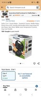 Salter 3-in-1 Snack Maker Sandwich Toaster Waffle Grill Panini Press