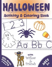 Halloween Activity Coloring Book: Halloween Coloring and Activity Book for Chi