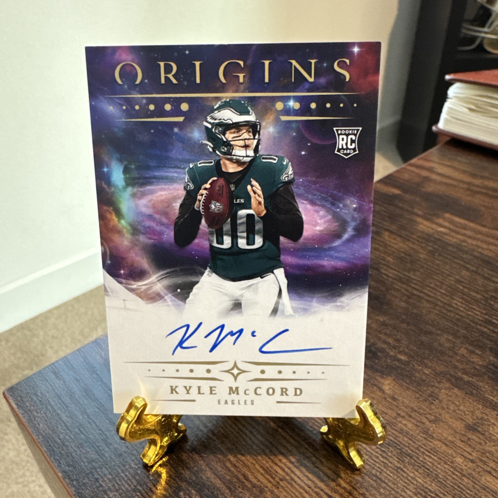 KYLE MCCORD 2025 Origins  Rookie Autograph RC SP #RA-KMC ON CARD AUTO Eagles 🔥