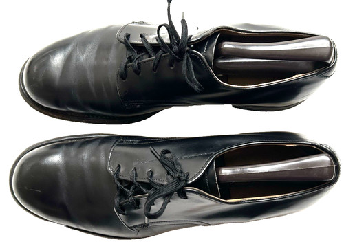 1971 Vietnam D.J LEAVENWORTH Size 8.5 N USA Leather Oxford Military Dress Shoes