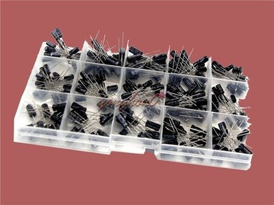 15value 200pcs Electrolytic Capacitor Assortment Box Kit *tm