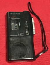 Sony M-677V Microcassette-Corder Voice Recorder Black