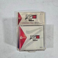 Iomega Zip 100 100MB Disks Mac Formatted 3 Pack Sealed Read Description A4