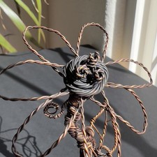 Twisted Copper Flower Tiger’s Eye Tigers Artisan Antiqued ~ Made in the USA