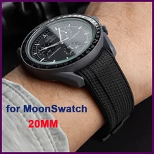 20mm Diving Strap for Omega X Swatch Joint MoonSwatch Men Women Arc Curved