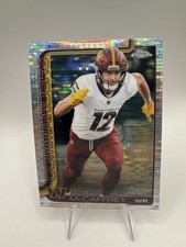 2025 Topps Chrome Football Luke McCaffrey Commanders Pulsar Refractor #298