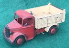 Vintage Dinky Toys 410 Bedford Tipper original truck. 1954-61, Red/yellow.