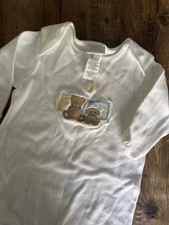 Vintage Carter's Newborn 100 Cotton Long Sleeve Gown Embroidered