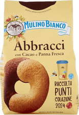 Biscotti Frollini Abbracci Con Cacao E Panna Fresca, Senza Olio Di Palma, Colazi