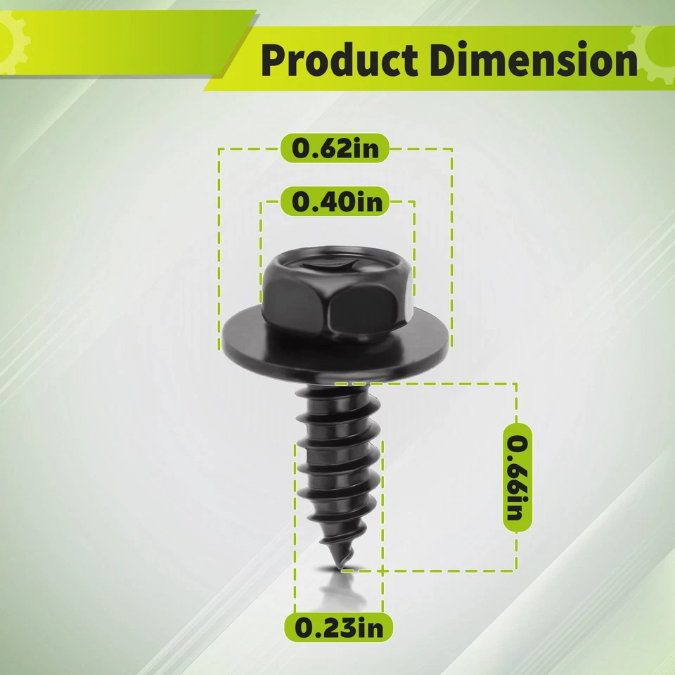 30 para Lexus Hs 250h 10-12 Soporte Radiador Protector contra Salpicaduras Tornillo 9015960496 Foto 2 de 4