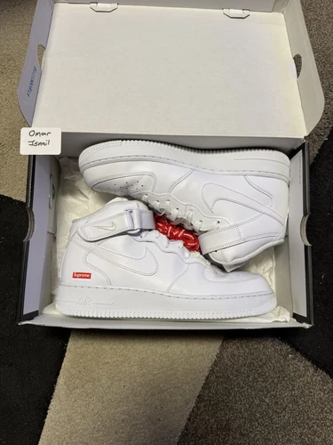 Supreme X Nike Air Force 1 Mid SP Taille 10 Homme ENVOI RAPIDE !