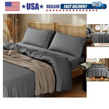 1000 Thread Count 100 Cotton Sheets Set,Queen Size Bed Sheet 4 Piece Sets,Lo...