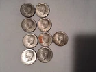 Kennedy Half Dollars  Lot of 9 - 1965 Through 1969  40% Silver Coins