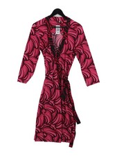 Tahari Wrap Midi Dress M in Multi