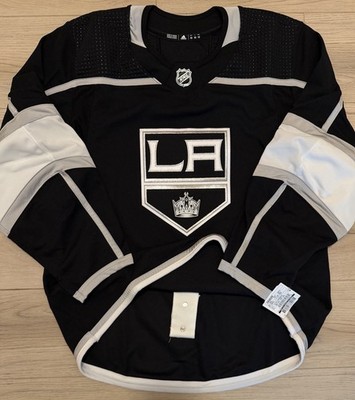 NEW Adidas MiC LA Kings Black Home Authentic Pro Stock Team Issue Jersey Size 52