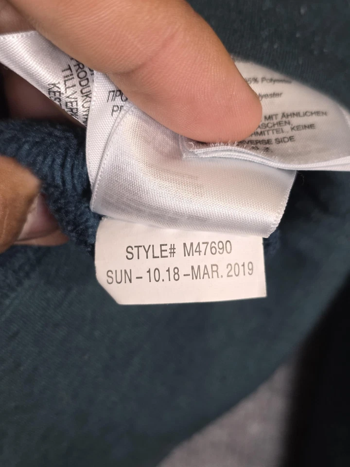 Sudadera con Capucha Marmot Para Mujer Pequeña Verde Capucha Cuello Polar Raglán Pullover Bolsillos M47690 Foto 4 de 4