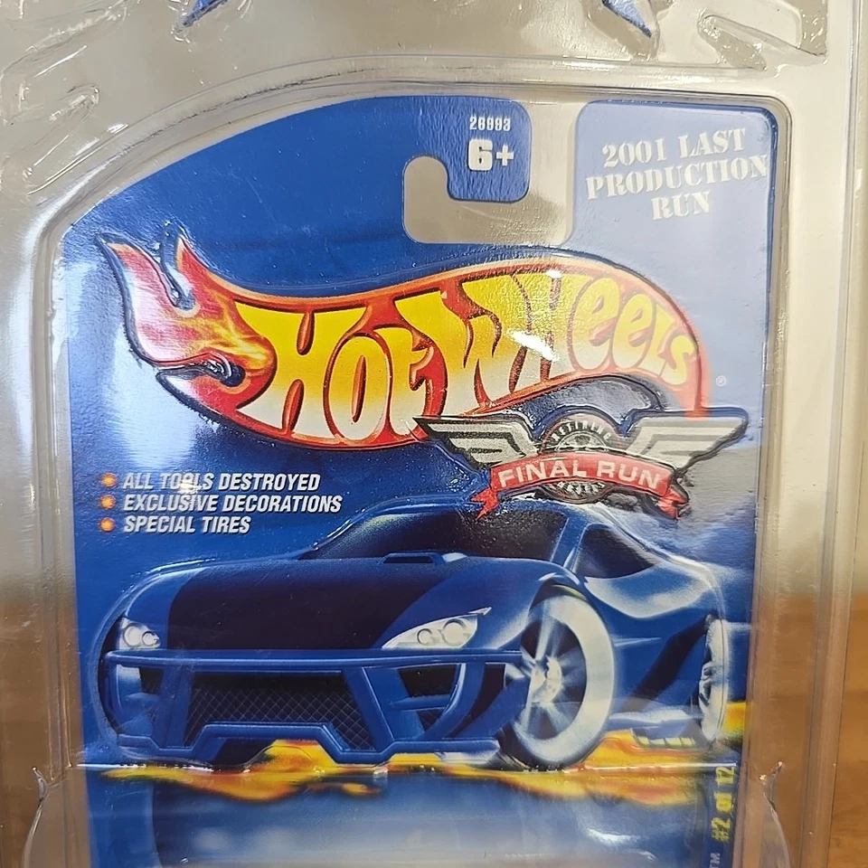 2000 Hot Wheels Final Run 2/12 '55 CHEVY Orange-White w/Real Riders Chrome NEW - Image 3 of 4