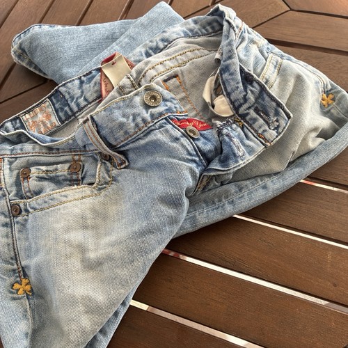  Lucky Brand Vintage Sweet Dream 4 Leaf Clover Jeans 0/25 low rise 