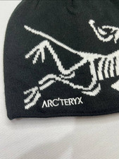 Arc  teryx Bird Head Toque Beanie   Orca Black Wool   Unisex Winter Hat   NWT