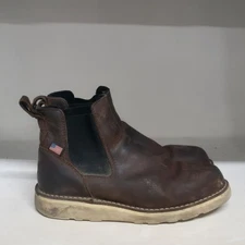 Danner Bull Run Chelsea 6" Soft Toe Boot Brown Mens Size 10D