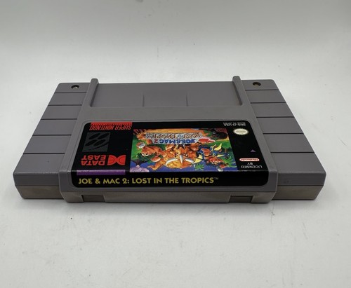 VGC Joe & Mac 2: Lost In The Tropics SNES Game Rare Clean, TESTED - Afbeelding 3 van 4