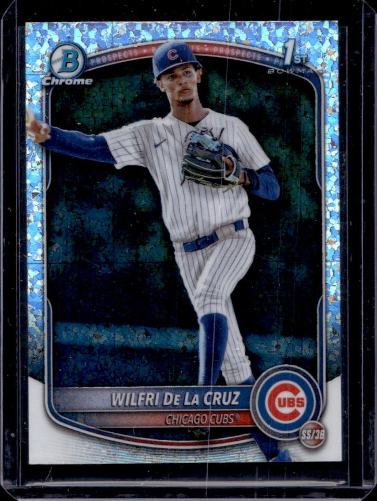 2025 Bowman Chrome Wilfri De La Cruz Mini Diamonds Refractor 1st #BCP-209