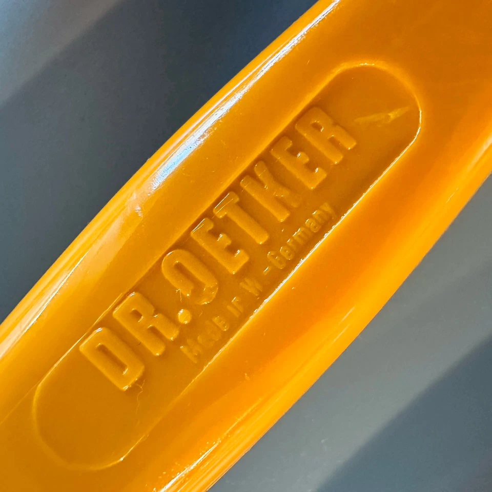 De colección Melamina Rosti Oetker Dinamarca Alemania Amarillo Rojo Blanco Utensilio Cuchara Espátula Foto 4 de 4