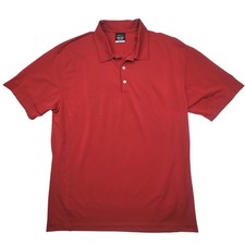 Nike Golf Mens Dri-FIT Red Textured Short Sleeve Polo Shirt XL 354055-648