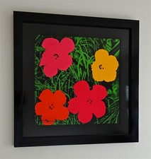 RARE ANDY WARHOL HAND SIGNED FLOWERS 1964 Leo Castelli OFFSET LITHOGRAPH!! 